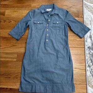 Vineyard Vines women’s denim blue  Chambray Shirt tunic dress  pockets cotton 0